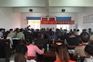 市领导张绳道来河洑镇全美村上党课