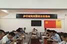 步行城管理办召开党支部组织生活会